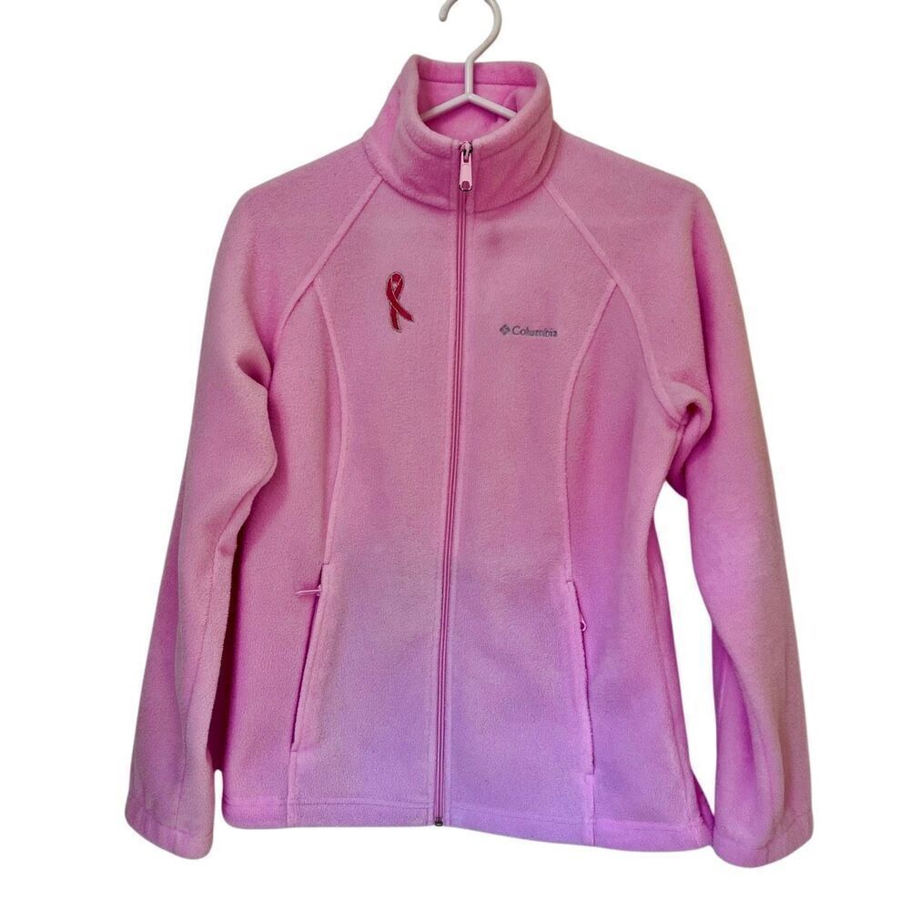 Columbia Pink Fleece Breast Cancer Awareness Size Small